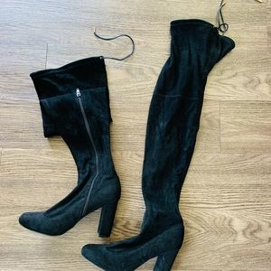 Knee-high boots• Chunky Heel•Fashion Nova